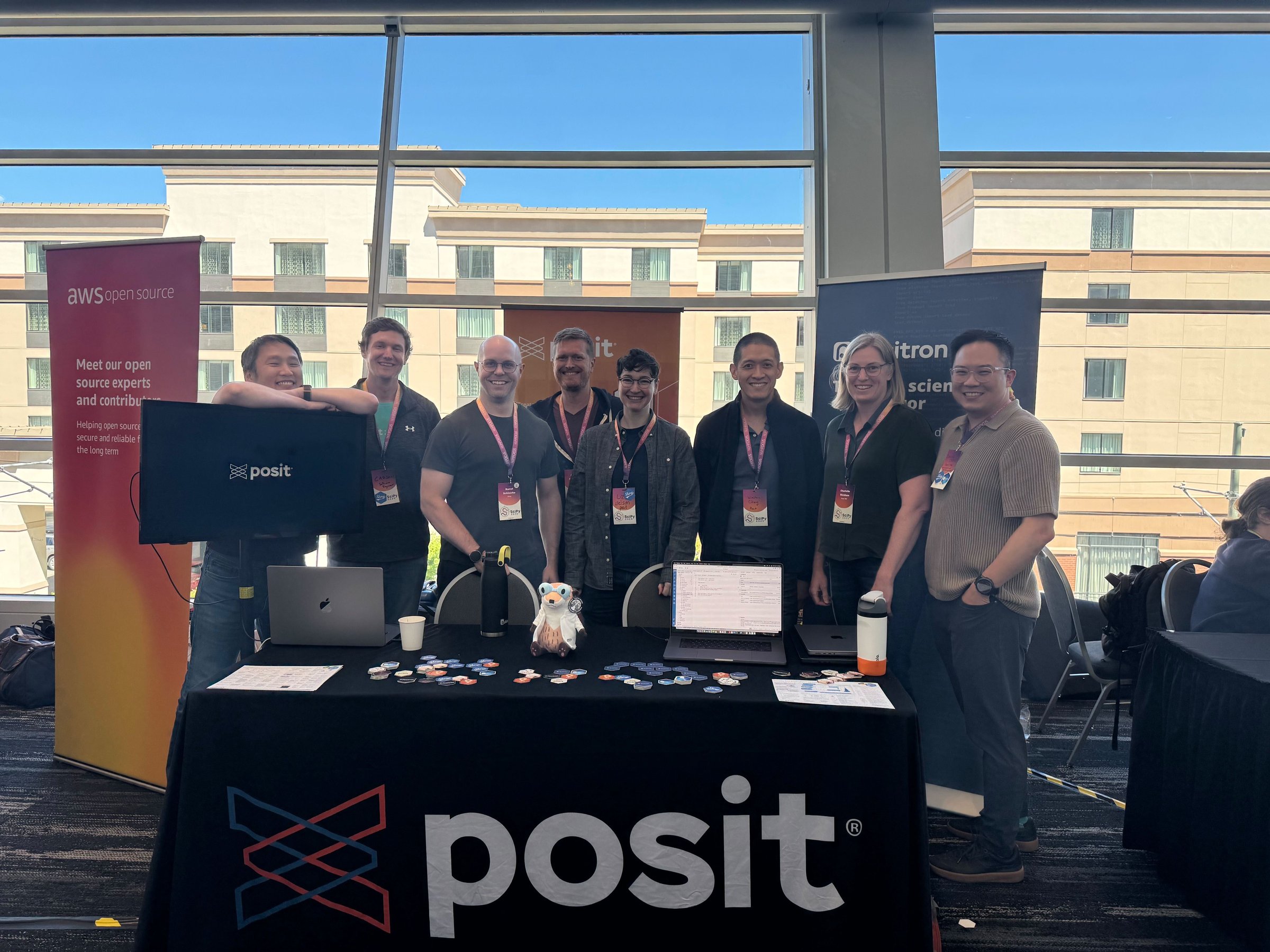 posit shiny team at our scipy booth